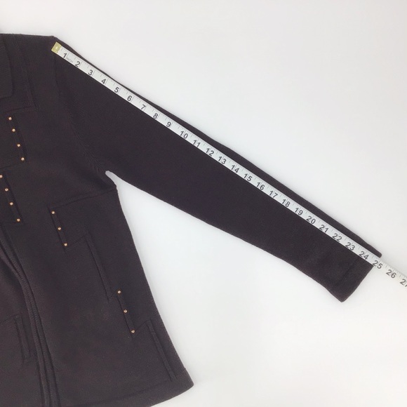 Variations Brown Cardigan with Rhinestones, Small - Picture 15 of 16